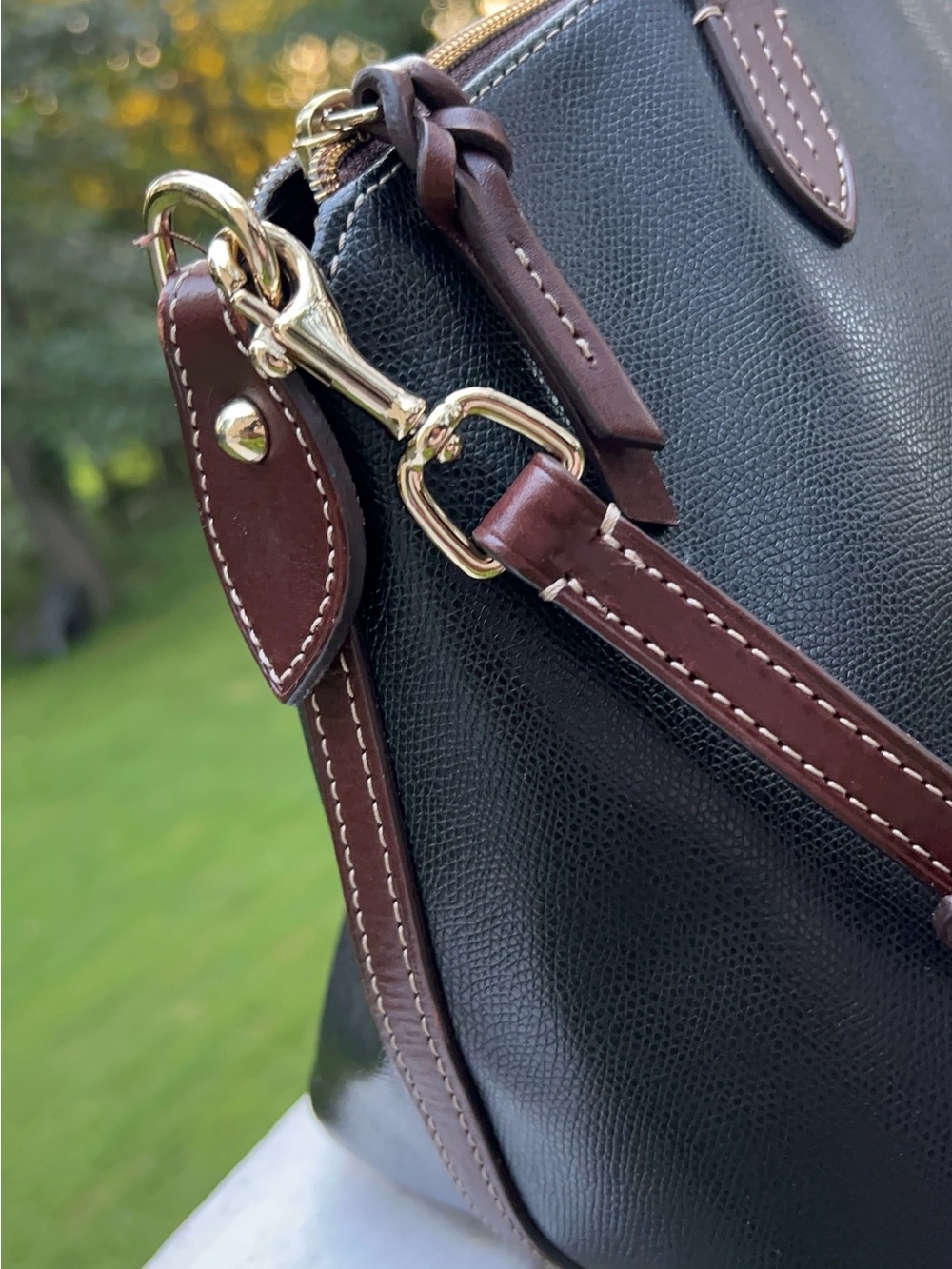 DOONEY AND BOURKE LEATHER DOMED SATCHEL - Picture 10 of 11